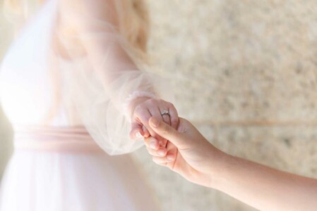 holding hands